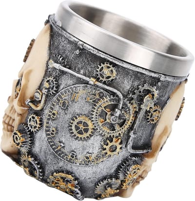 Scheerkom Baard - Scheerbeker Heren - Professioneel Scheren - Verdikt Roestvrij Staal - 10 x 9 x 9 cm - Zilver
