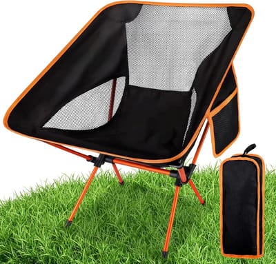Opvouwbare Campingstoel, Draagbaar, Comfortabel, Voor Buiten, Vissen, Wandelen, Picknick, Strand, Kamperen