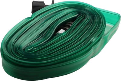 Platte sproeislang - Druppelslang tuin - Efficiënte bewatering - Knikvrij PVC ontwerp - 75 meter - Groen