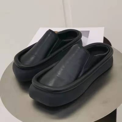 Sandales d'été décontractées pour femmes, chaussures à plateforme, sandales à bride arrière, nouvelle mode, marche, maison, diapositives confortables, chaussures pour dames, tongs 36 noir