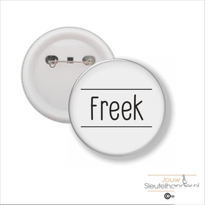 Button Met Speld 58 MM - Freek