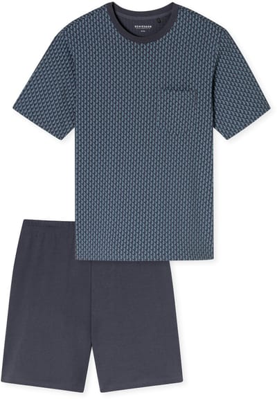 Schiesser - Comfort Essentials – Pyjama – 181155 – Graphit – Maat M