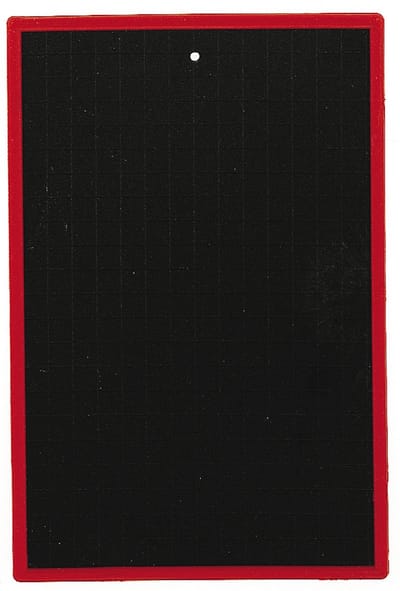 Kunststof studietafel, blanco/geruit, 170 x 250 mm