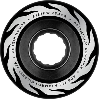 Skateboard Wielen - ATF Wielen - Ruig Terrein Rijden - All-Terrain Formula - 56mm 80A - Zwart