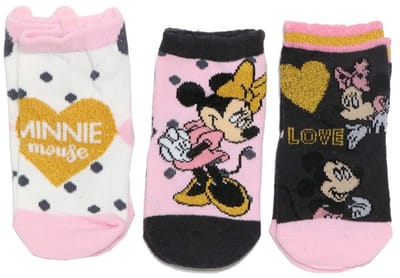 Disney Minnie Mouse Sokken - 6-12 maanden - Babysokken - Sokjes - 3 paar - Voor baby’s - Minnie Mouse uitvoering