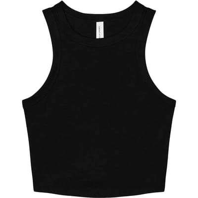 Bella+Canvas Women´s Micro Rib Racer Tank BL1019 - Solid Black Blend - XXL