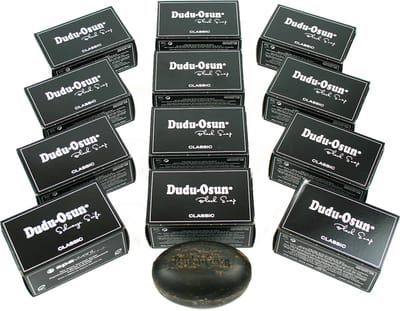 Dudu-Osun Zwarte Afrikaanse Zeep (Black Soap) – Gezichtszeep – 12 x 150 g – Natuurlijke Reiniging & Verzorging