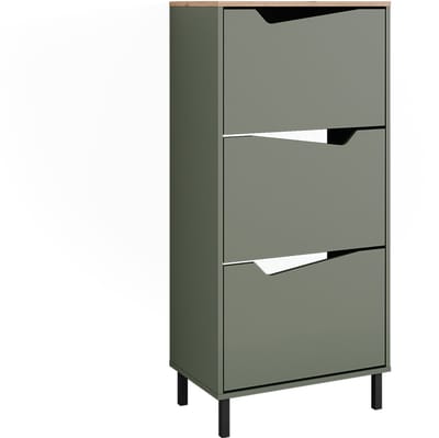 Vicco Marelle Schoenklaprek – 60 x 129.5 cm met 3 compartimenten Groen/Kunstzinnig