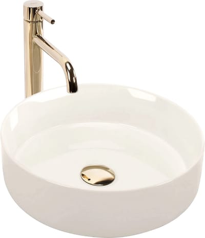 Rea Sami Shiny Opzetwastafel Wit 36X36X13Cm
