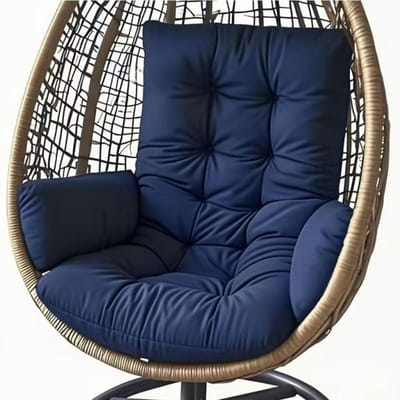 Ademend Dik Kussen Marineblauw Voor Hangstoel Hangmat En Tuinschommel Wasbaar Binnen En Buiten