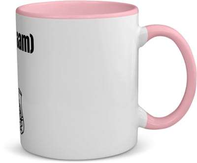 Akyol - saxofoon met eigen naam koffiemok - theemok - roze - Saxofoon - muziek liefhebbers - iemand die houdt van saxofoons - verjaardag - cadeau - kado - 350 ML inhoud