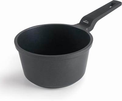 Mini-braadpan van gegoten aluminium met antiaanbaklaag, Ø 14 x 8 cm, geschikt voor inductie