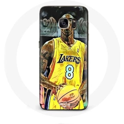 Samsung Galaxy S7 Hoesje Kobe Bryant Dunk Lakers 8 NBA Zwart zwart