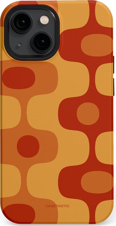 Casetastic Hoesje Geschikt voor Apple iPhone 13 Mini Magsafe - Stijlvolle Beschermende Duo-layer Case - Vintage Rust