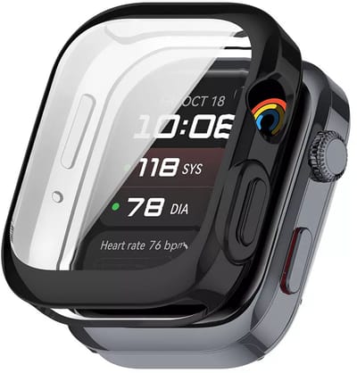 Strap-it Schokabsorberend TPU hoesje - case geschikt voor Huawei Watch D2 (zwart)