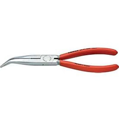 Knipex 26 21 200 Platte rondbektang Elektronica en fijnmechanica 40° gebogen Vanadium elektrostaal 200 mm