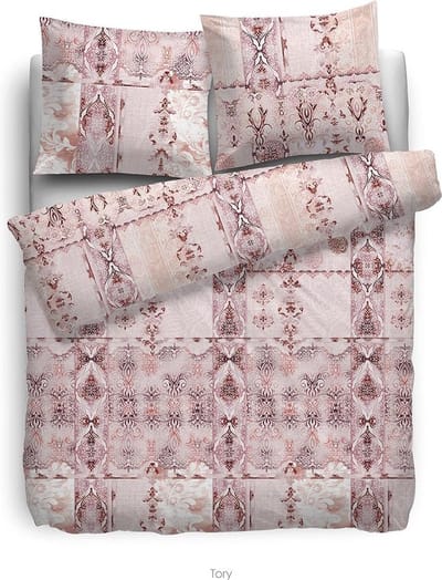 HNL Refined Satin Tory Dekbedovertrek - Eenpersoons - 140x200/220 cm - Roze