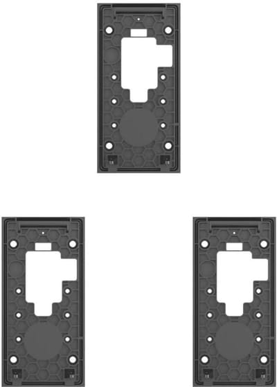 Deurbel Houder - Bevestiging Set - Veilig Beveiligen - Zonder Boren - 3 Stuks - Zwart