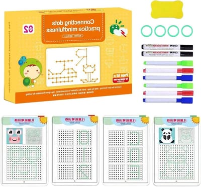 Letterboek Kinderen - Oefenboek Handschrift - Leren Schrijven - Herbruikbaar en Uitwisbaar - 215 x 15 cm - Meerdere Kleuren