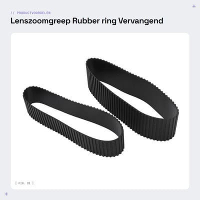 Dailygoods- Lenszoomrubberring Vervangend Onderdeel - Lensfocusrubberring - Sigma 18‑35mm - Nauw aansluitend - Gegarandeerde kwaliteit - Rubber materiaal - Lensring