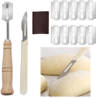 Dailygoods- Broodmes Hoogwaardige Roestvrijstalen Handgreep - Broodmessen - Snijgereedschap - Koolstofstaal - 20 Stuks - Duurzaam en Corrosiebestendig - Snijmes