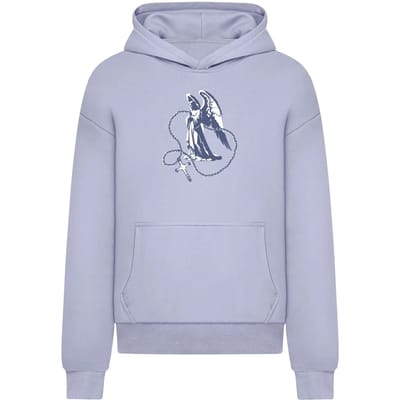 Mister Tee - Holy Cross Statue Ultra Heavy Oversized Hoodie/trui - XS - Blauw