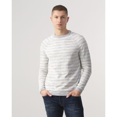 J.C. RAGS Heren Trui Ronde Hals Blauw