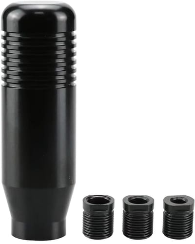 Store_8 - Handmatige versnellingspook - Aluminium schakelpook - Zwart - Geschikt voor handgeschakelde auto's - Inclusief adapters voor optimale pas...