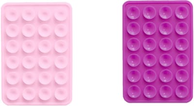 xoxo Wildhearts Telefoonstickers Stick On Me Square Lichtroze + Paars – geschikt voor alle telefoonhoesjes