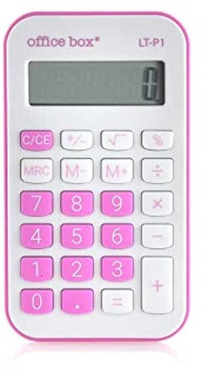 Rekenmachine 8-cijfers voor dagelijks gebruik - Roze