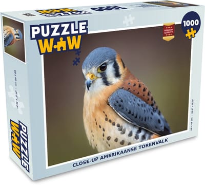 Puzzel Vogel - Macro - Blauw - Legpuzzel - Puzzel 1000 stukjes volwassenen