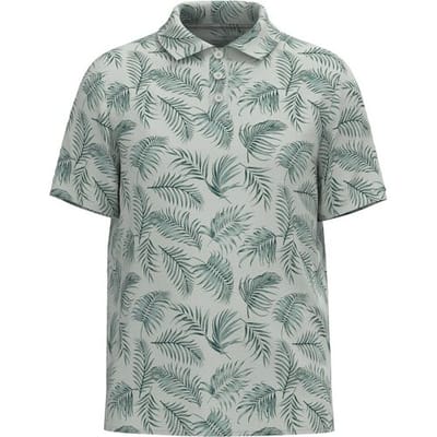 Fynch-Hatton Polo Overdyed Palmleaves Pattern Pine Green / male