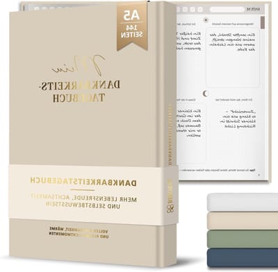 Diaries in khaki kleur voor zelfliefde, persoonlijke groei en positieve mindset