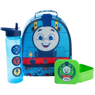Thomas En Vriendjes Trein Lunchtas Set (Pak van 3) One Size groen/blauw