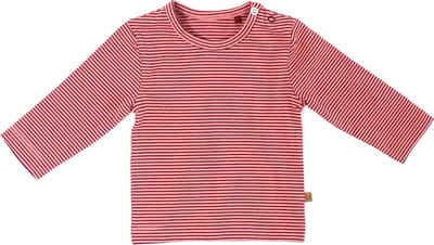 MXM Newborn Baby Longsleeve - Roze - Katoen- T-shirt lange mouw - Zacht - Confortabel - Bordeaux - Gestreept- Maat 44