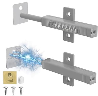 Push to Open Magnetisch Deursysteem - Krachtige 48N Sluiter voor Kastdeuren - Sleuvenloze Activatie - Perfect voor Zware Deuren