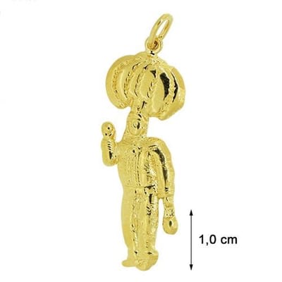 Blinx Jewels - Goudkleurig vergulden hanger - Gilles Carnaval