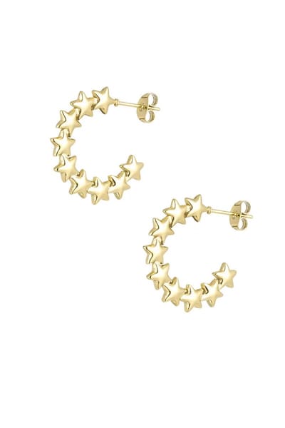 Oorbellen Sterren - Goud - Roestvrijstaal - Jewelleries.nl - Dames