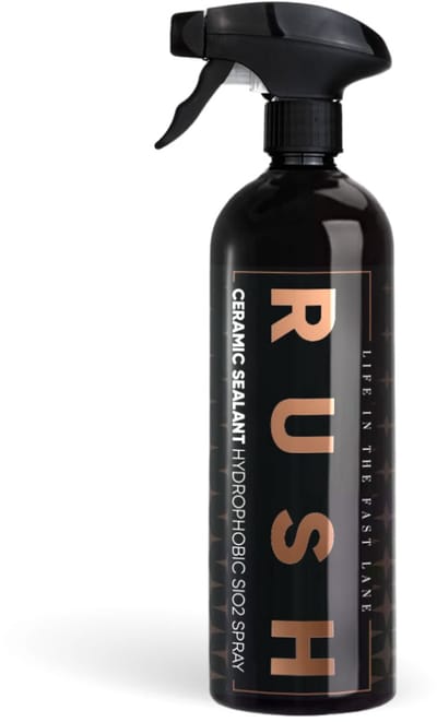 RUSH Ceramic Sealant - 750 ml - water- en vuilafstotende coating - extreem waterafstotend - keramische bescherming tot 3 maanden - SiO2 Spray - diepe glans - voor iedere auto - geschikt voor lak, kunsstoef, metaal, chroom en glas - auto schoonmaken