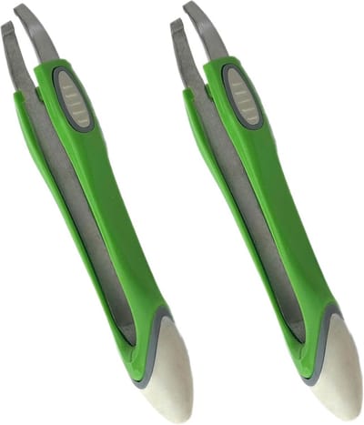 Ergonomische Precisie Pincet met Schuine Tip - Roestvrij Staal en Antislip Grip voor Mannen en Vrouwen