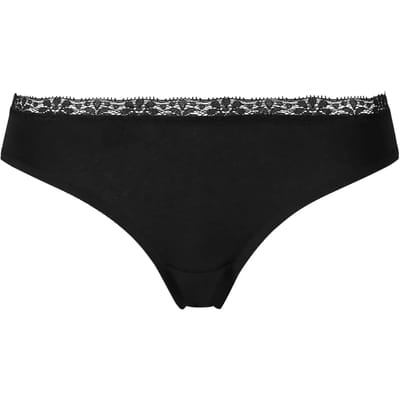 Urban Classics - Basic Cotton Brazilian Lace 5-Pack Slip set - L - Zwart