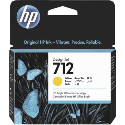 Original Ink Cartridge HP Cartucho de Tinta HP DesignJet 712 amarillo de 29 ml Yellow