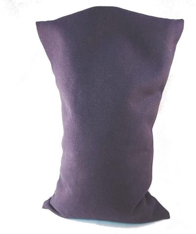 Ecologisch Kersenpitkussen 30 x 20 cm (Donker Paars), voor soepele spieren en ontspanning - Auberginepaars - wasbaar hoesje