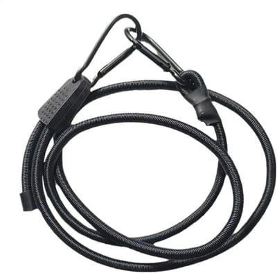 Bungee riemen - Elastische koorden - Bagage vastzetten - Verstelbaar met haken - 2 meter - Zwart