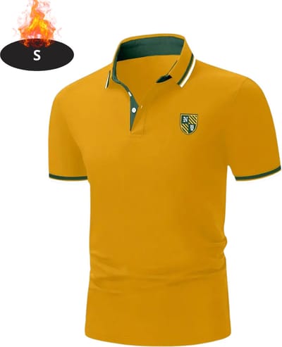 Livano Poloshirt Heren - T-Shirt Heren - Shirt - Overhemd - Polo Shirt - Kurkuma - S