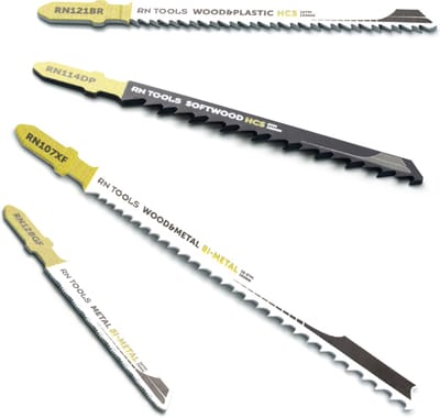 RNtools Decoupeerzaagjes Hout, Metaal & Plastic - 4 stuks - voor o.a. Bosch, Makita Dewalt, en Festool