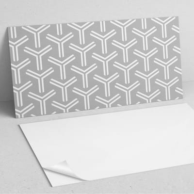 Coloray Wandpanelen Zelfklevend - Geometrisch pijlenpatroon PVC Wandpaneel - 100 cm x 50 cm - Grijs Wandbekleding Zelfklevend - 1 stuk - Mozaïeken Wandpanelen Zelfklevend - Wandpaneel Keuken - Wandpanelen Badkamer