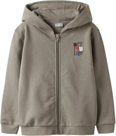 NAME IT - NKMBRENT LS NREG SWEAT CARD WH BRU BOX - Jongens - Vesten