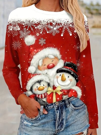 Nivard Kersttrui - Dames - Foute Kersttrui - Christmas Sweater - Kerst Sweater - Christmas Jumper - Pyjama - Blauw - Maat XL