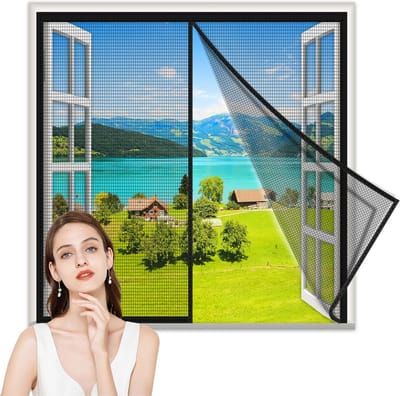 Magnetische Hordeur 225x180cm - Zelfsluitend Vliegengordijn voor Frisse Lucht, Zonder Boren
